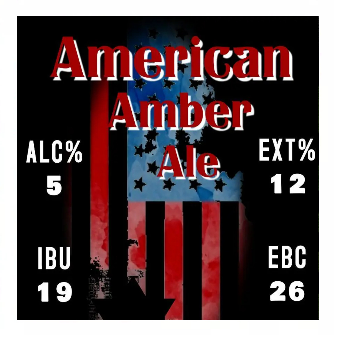 American Amber Ale- A brilliant red beer, malty, a touch of caramel and a satisfying balance.