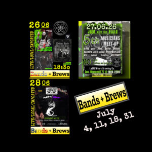 Bands + Brews June Calendar 2026 