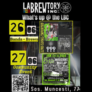 Bands+Brews June Calendar 2026 June